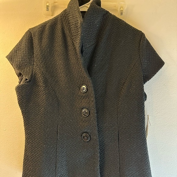 Coldwater Creek Jackets & Blazers - Coldwater Creek Pebbled Boucle Shaped Purple Short‎ Sleeve Career Jacket P12 NEW